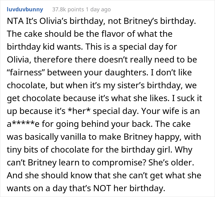 Stepmom Refuses To Attend Stepdaughter's Birthday After Getting Caught Trying To Sabotage The Cake