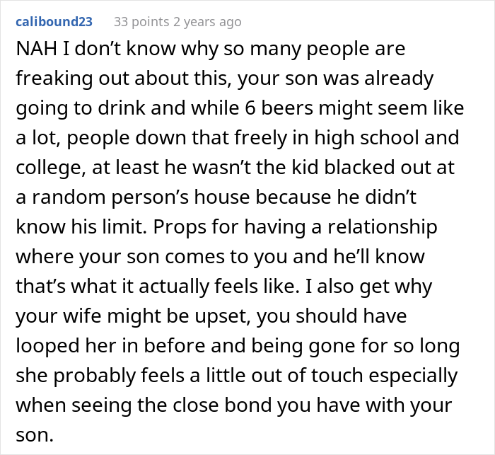 Dad Lets His Underage Son Get Drunk As A 'Test Run', Asks If It Was A Bad Idea After Wife Loses It Dad Lets His Underage Son Get Drunk As A 'Test Run', Asks If It Was A Bad Idea After Wife Loses It