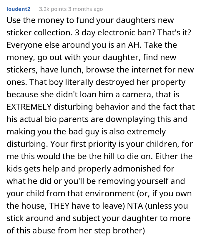 Mom Defends Her Daughter By Withdrawing Her Funds For Stepson&rsquo;s Camp After He Ruined Her Sticker Collection