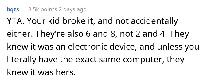 Single Mom Asks If She’s A Jerk For Refusing To Fix Babysitter’s Laptop After Her Kid Broke It Single Mom Asks If She’s A Jerk For Refusing To Fix Babysitter’s Laptop After Her Kid Broke It