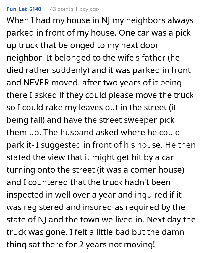&ldquo;They Always Park Two Of Those Cars In Front Of My House&rdquo;: Person Gets Revenge On Their Entitled Neighbors, Costing Them Over $100,000