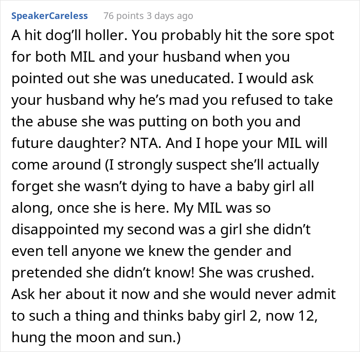 MIL Is Furious At Son's Wife For Expecting A Girl Instead Of A Boy, Drama Ensues
