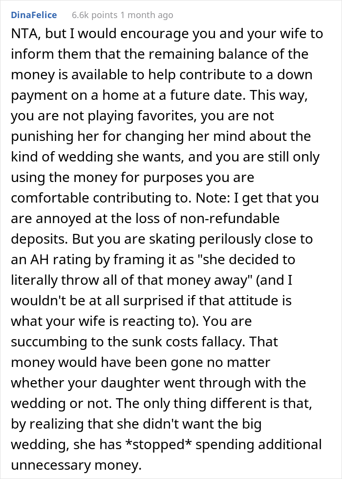 &ldquo;AITA For Not Paying For My Daughter&rsquo;s Honeymoon After She Canceled Her Wedding?&rdquo;