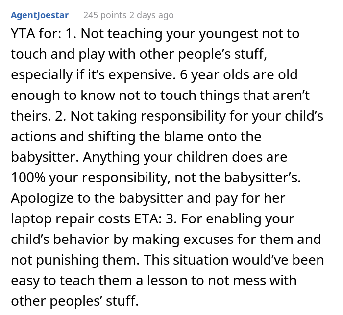 Single Mom Asks If She’s A Jerk For Refusing To Fix Babysitter’s Laptop After Her Kid Broke It Single Mom Asks If She’s A Jerk For Refusing To Fix Babysitter’s Laptop After Her Kid Broke It