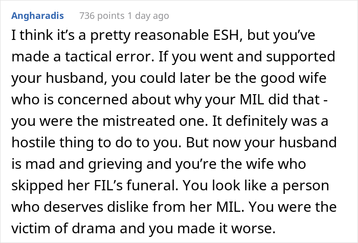 "He Was Crying The Whole Ride To The Airport": Husband Calls Wife Pathetic And Cruel After She Skipped FIL's Funeral Because MIL Bought Her An Economy Ticket "He Was Crying The Whole Ride To The Airport": Husband Calls Wife Pathetic And Cruel After She Skipped FIL's Funeral Because MIL Bought Her An Economy Ticket
