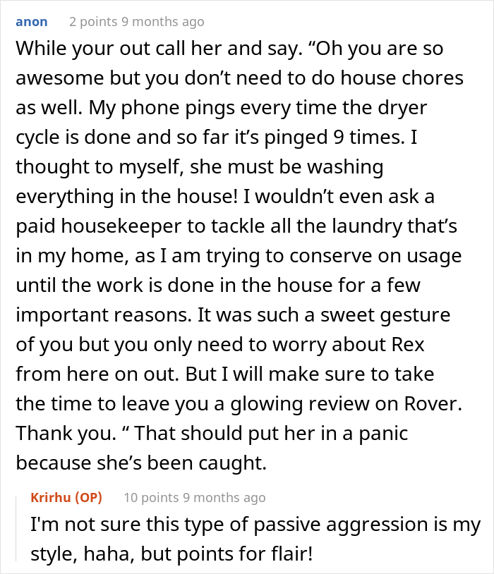 Dog-Sitter Does 'Insane Amount' Of Laundry At Client's Home Without Realizing The Owner Gets Notified Each Time It's Done Dog-Sitter Does 'Insane Amount' Of Laundry At Client's Home Without Realizing The Owner Gets Notified Each Time It's Done