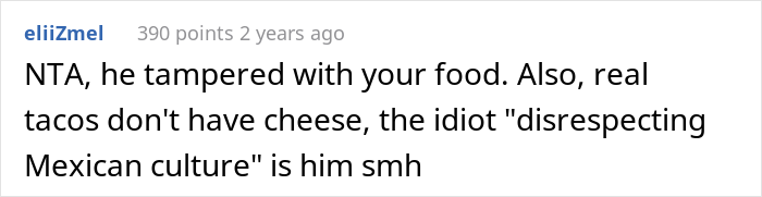 Boyfriend Gets Called 'Raging Douchecanoe' After Secretly Putting Cheese Into His Lactose Intolerant Girlfriend's Tacos
