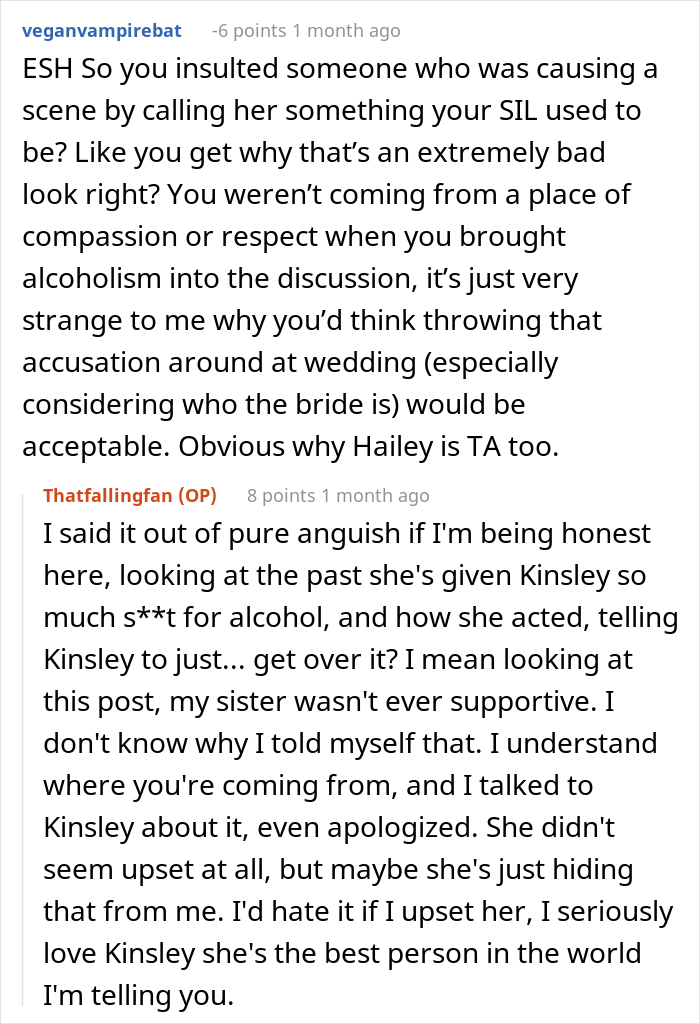 Woman Lashes Out At A Bride Who Decided Not To Serve Any Alcohol During The Wedding Because She Used To Be An Alcoholic Woman Lashes Out At A Bride Who Decided Not To Serve Any Alcohol During The Wedding Because She Used To Be An Alcoholic