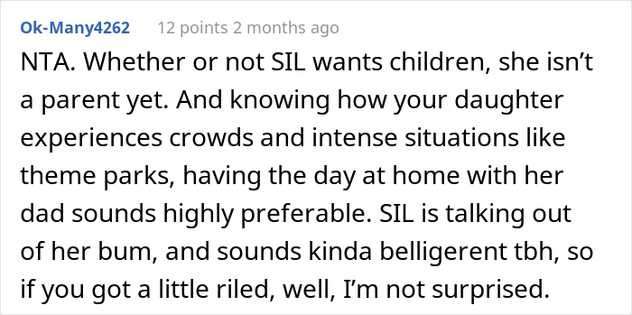 Woman Keeps Criticizing Her BIL For Not Taking His Autistic Kid To A Theme Park, Throws A Fit After Getting Put In Her Place