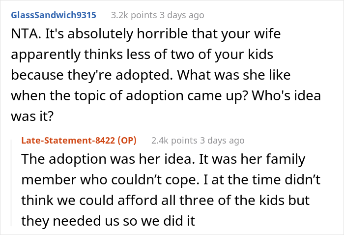 &ldquo;[Am I The Jerk] For Treating My Adopted Children The Same As My Biological Child?&rdquo;
