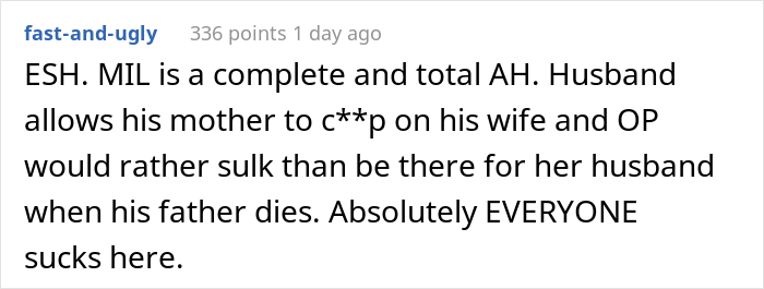 "He Was Crying The Whole Ride To The Airport": Husband Calls Wife Pathetic And Cruel After She Skipped FIL's Funeral Because MIL Bought Her An Economy Ticket "He Was Crying The Whole Ride To The Airport": Husband Calls Wife Pathetic And Cruel After She Skipped FIL's Funeral Because MIL Bought Her An Economy Ticket