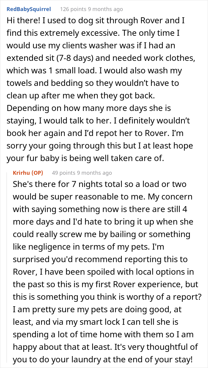 Dog-Sitter Does 'Insane Amount' Of Laundry At Client's Home Without Realizing The Owner Gets Notified Each Time It's Done Dog-Sitter Does 'Insane Amount' Of Laundry At Client's Home Without Realizing The Owner Gets Notified Each Time It's Done