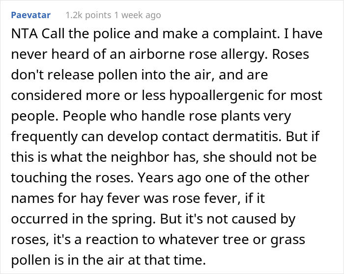 Woman Refuses To Remove Her Rose Garden, So Allergic Neighbor Takes Care Of It Herself And Gets The Cops Called On Her Woman Refuses To Remove Her Rose Garden, So Allergic Neighbor Takes Care Of It Herself And Gets The Cops Called On Her