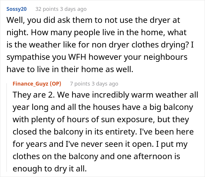 "It Is Driving Me Insane": Person Asks Neighbors To Stop Running Loud Dryer At Night So They Can Sleep, They Start Running It All Day Every Day Instead