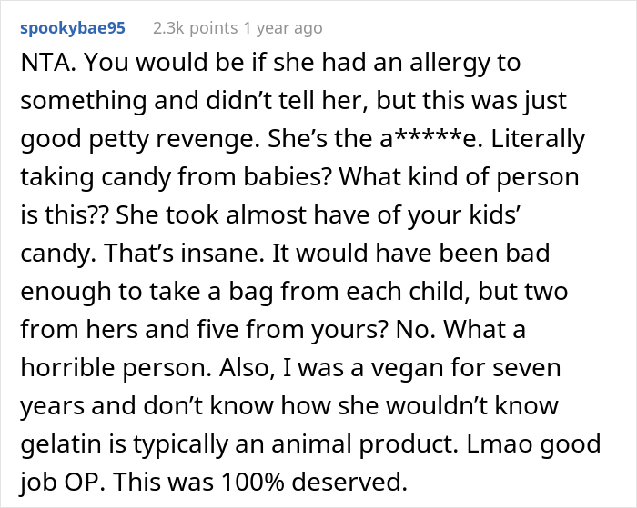 'Super Vegan' Woman Charges Neighbor's Kids 5 Bags Of Halloween Candy Each As 'Tax', Their Mom Gets Revenge