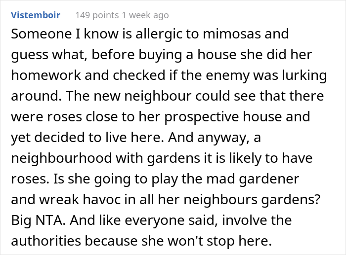 Woman Refuses To Remove Her Rose Garden, So Allergic Neighbor Takes Care Of It Herself And Gets The Cops Called On Her Woman Refuses To Remove Her Rose Garden, So Allergic Neighbor Takes Care Of It Herself And Gets The Cops Called On Her
