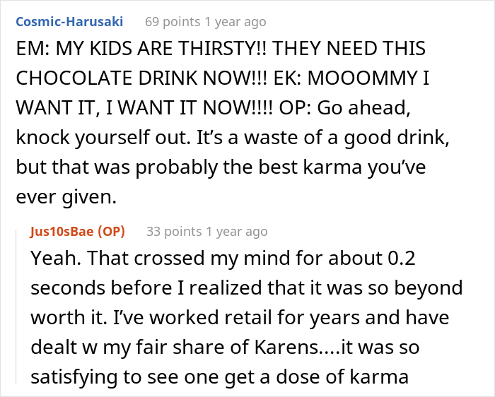 "We Are Not Waiting In That Line": Mother Karen Boldly Steals Another Customer’s Drinks For Her Kids To Try Out, Learns To Regret Her Decision "We Are Not Waiting In That Line": Mother Karen Boldly Steals Another Customer’s Drinks For Her Kids To Try Out, Learns To Regret Her Decision