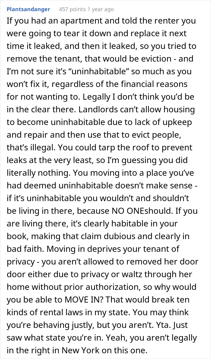 Unpaying Tenant Doesn&rsquo;t Want To Leave Her Trailer So The Landlord Decides To &ldquo;Move In&rdquo; To Make Her Leave