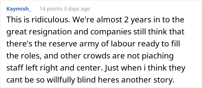 "If You Find That 'Job', Take It!": Toxic Company Shows It Doesn't Value People, Loses Entire Team "If You Find That 'Job', Take It!": Toxic Company Shows It Doesn't Value People, Loses Entire Team