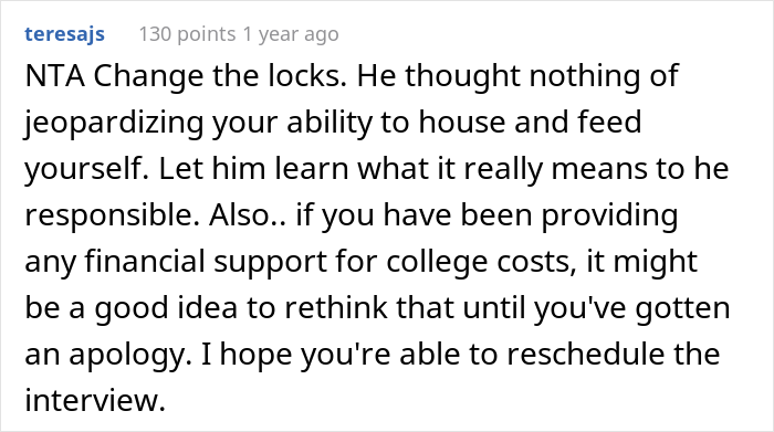 &ldquo;[Am I The Jerk] For Kicking My Son Out Of My House After He Canceled My Job Interview?&rdquo;