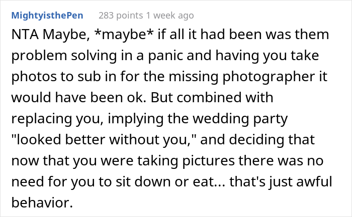 This Woman Is Told She's No Longer A Bridesmaid And Has To Take Pictures Instead, So She Just Leaves The Wedding This Woman Is Told She's No Longer A Bridesmaid And Has To Take Pictures Instead, So She Just Leaves The Wedding