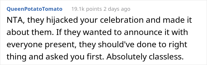 People Support This 16 Y.O. Who Left Her Own Birthday Party After Sister Stole The Spotlight By Announcing Her Engagement