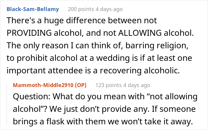 “He Flipped Out On Me And I Took His Invitation Back”: Bride-To-Be Organizes A ‘Dry’ Wedding, Outrages One Of Her Guests “He Flipped Out On Me And I Took His Invitation Back”: Bride-To-Be Organizes A ‘Dry’ Wedding, Outrages One Of Her Guests