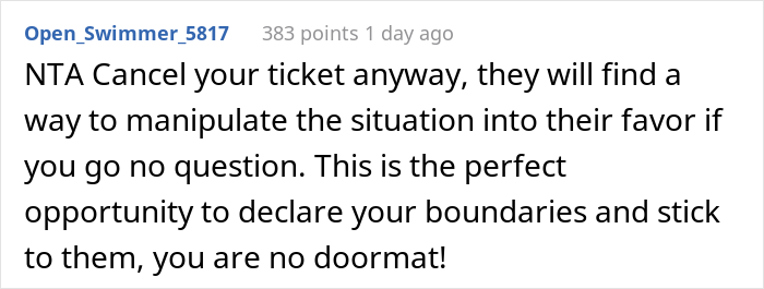 &ldquo;[Would I Be The Jerk] If I Cancelled My Vacation Ticket Because My Family Wants Me To Share A Room With My Nieces?&rdquo;