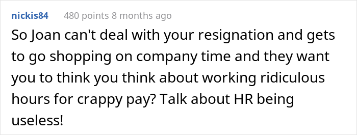 "Suck It, Joan": Employee&rsquo;s Resignation Gets Denied But It Doesn&rsquo;t Stop Them From Leaving The Same Day