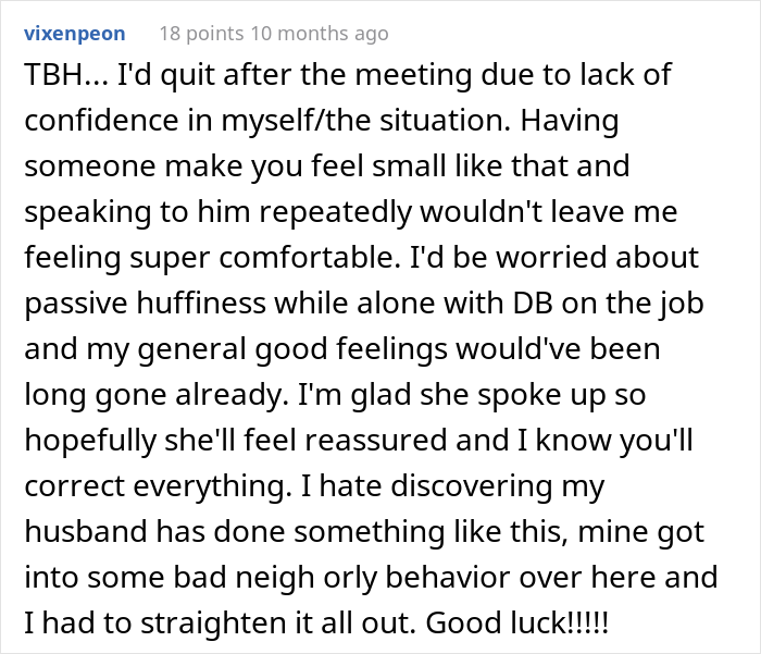 Mom Is Embarrassed After Nanny Quits Because She "Couldn't Be Around My Husband Another Day"