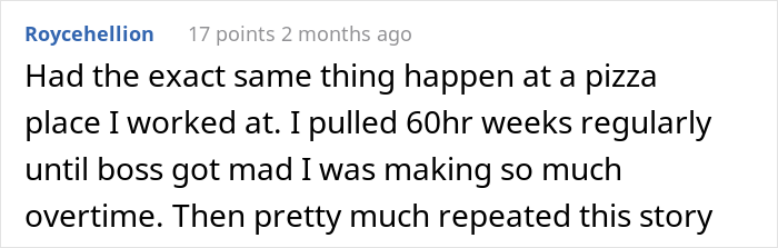 Catering Worker Is Told That Overtime Is Canceled, So They Comply Maliciously And Leave As Soon As Their Shift Is Over