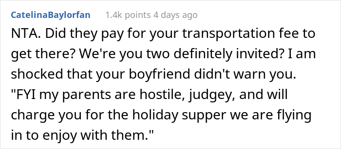 Person Nopes Out From Boyfriend's Parents' House After Meeting Them For The First Time, Causing Relationship Drama, Asks If They're A Jerk