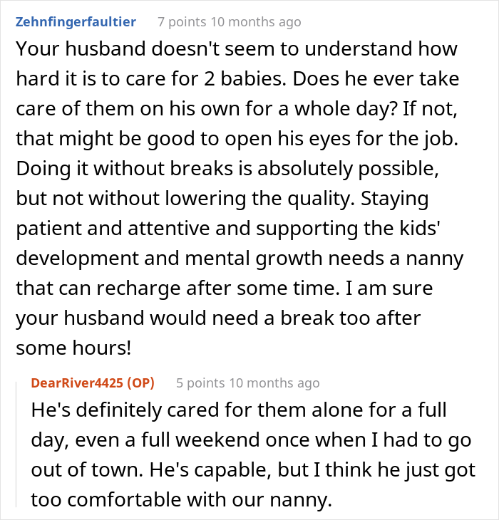 Mom Is Embarrassed After Nanny Quits Because She "Couldn't Be Around My Husband Another Day"