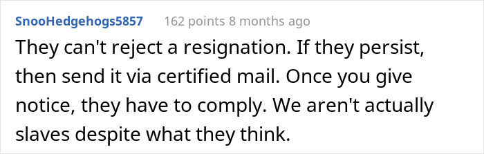 "Suck It, Joan": Employee&rsquo;s Resignation Gets Denied But It Doesn&rsquo;t Stop Them From Leaving The Same Day