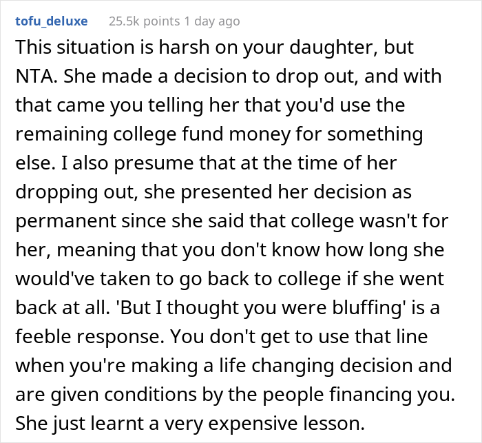 20 Y.O. Decided To Go Back To College, Found Out That Her Parents Spent All 30K They Saved Up For Her Education To Remodel Their Kitchen