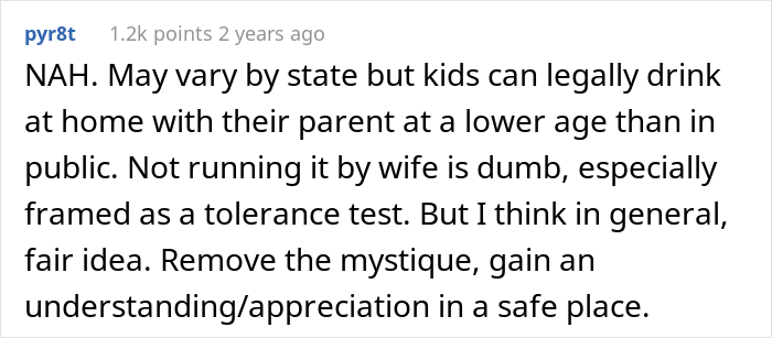 Dad Lets His Underage Son Get Drunk As A 'Test Run', Asks If It Was A Bad Idea After Wife Loses It Dad Lets His Underage Son Get Drunk As A 'Test Run', Asks If It Was A Bad Idea After Wife Loses It