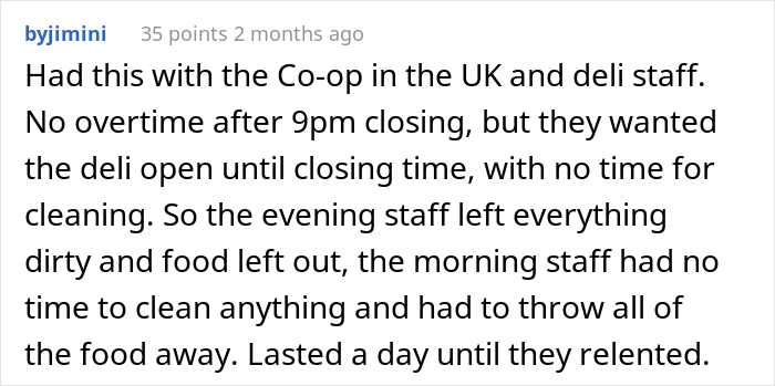 Catering Worker Is Told That Overtime Is Canceled, So They Comply Maliciously And Leave As Soon As Their Shift Is Over