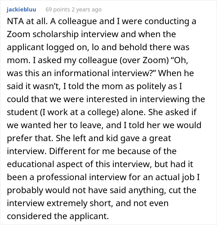 Controlling Mom Loses It When Her Adult Son Doesn&rsquo;t Get The Job After She Crashed The Interview