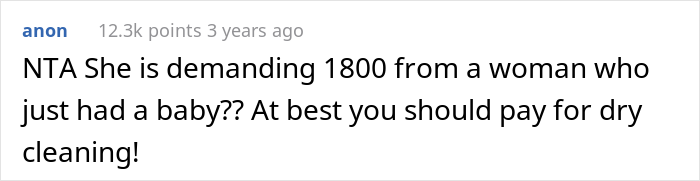 Baby Vomits On A £1,800 Top, Mom Refuses To Pay For It, People Are Divided Over Who's Right Baby Vomits On A £1,800 Top, Mom Refuses To Pay For It, People Are Divided Over Who's Right