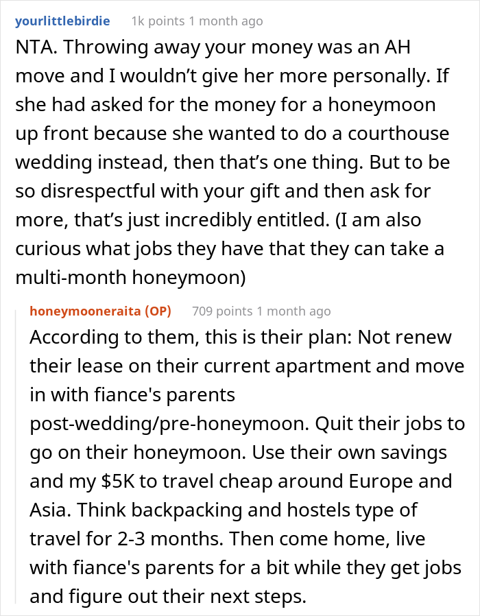 &ldquo;AITA For Not Paying For My Daughter&rsquo;s Honeymoon After She Canceled Her Wedding?&rdquo;