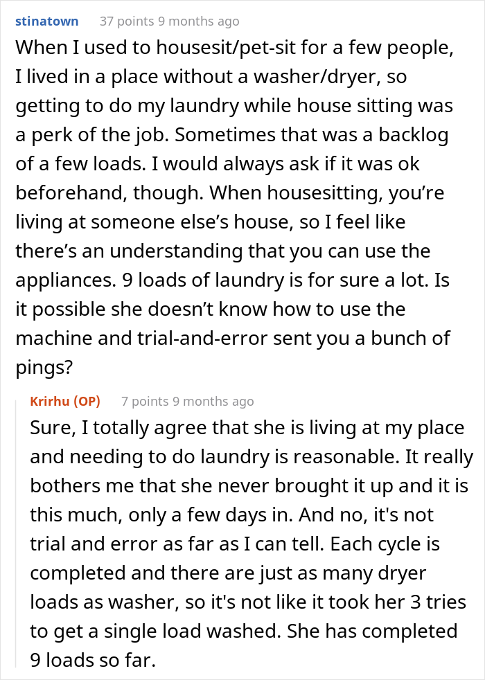 Dog-Sitter Does 'Insane Amount' Of Laundry At Client's Home Without Realizing The Owner Gets Notified Each Time It's Done Dog-Sitter Does 'Insane Amount' Of Laundry At Client's Home Without Realizing The Owner Gets Notified Each Time It's Done