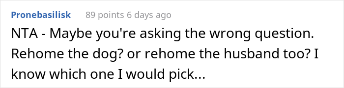 Woman Asks If She Is Being Selfish For Wanting Her Husband&rsquo;s Dog Gone When It Ate Her Food She Got For The First Time In 2 Days