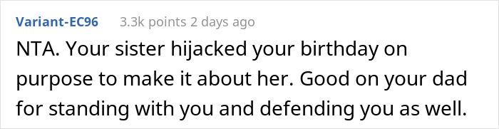 People Support This 16 Y.O. Who Left Her Own Birthday Party After Sister Stole The Spotlight By Announcing Her Engagement