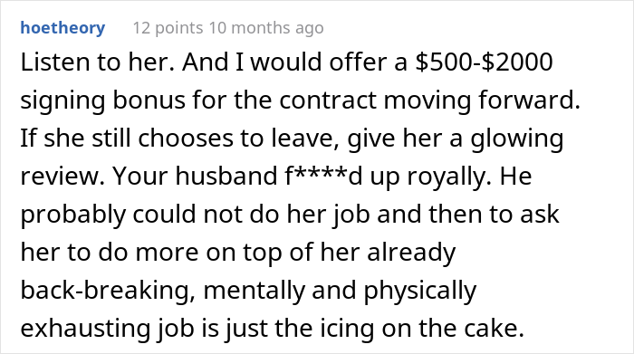 Mom Is Embarrassed After Nanny Quits Because She "Couldn't Be Around My Husband Another Day"