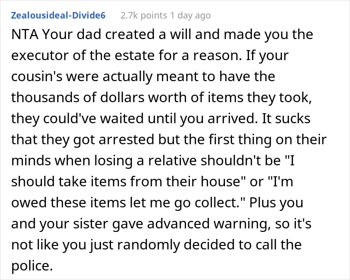 This Person Warns The Family To Not Go To Their Late Dad’s House To Take His Things, They Do Anyway And Now May End Up In Prison This Person Warns The Family To Not Go To Their Late Dad’s House To Take His Things, They Do Anyway And Now May End Up In Prison