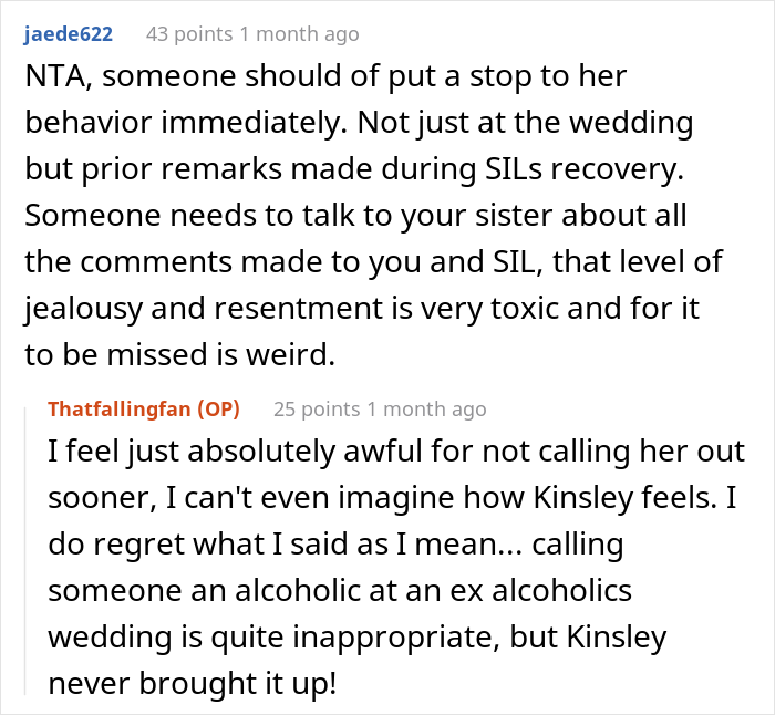 Woman Lashes Out At A Bride Who Decided Not To Serve Any Alcohol During The Wedding Because She Used To Be An Alcoholic Woman Lashes Out At A Bride Who Decided Not To Serve Any Alcohol During The Wedding Because She Used To Be An Alcoholic