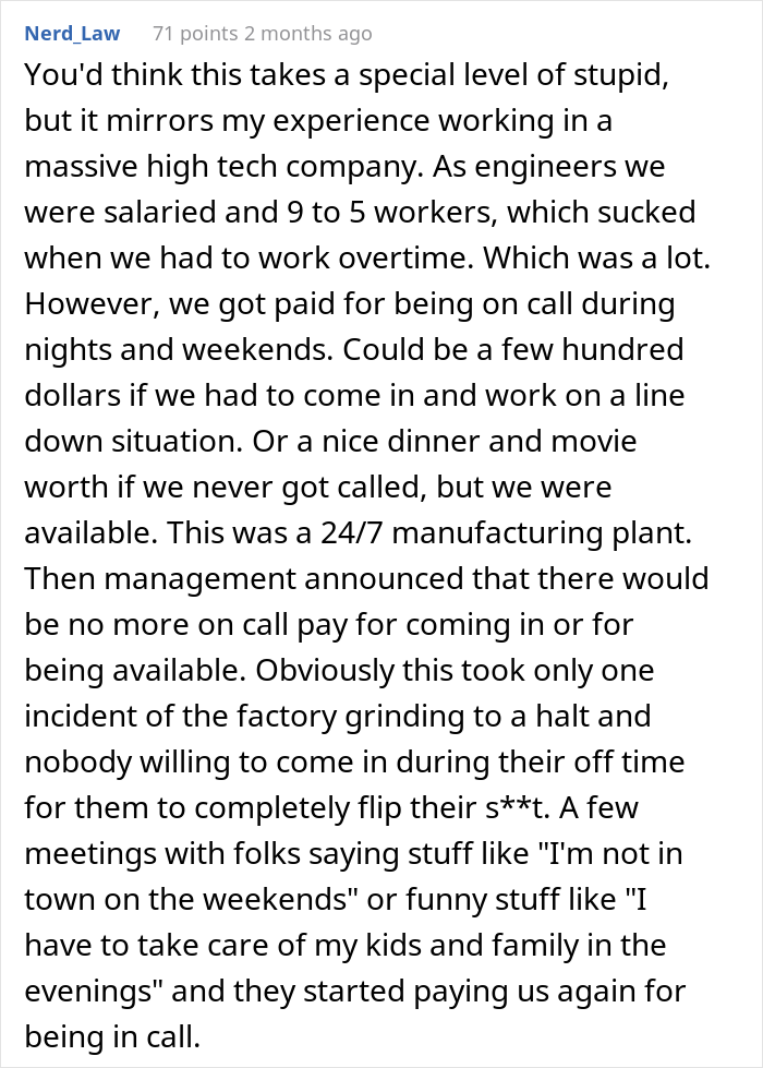 Catering Worker Is Told That Overtime Is Canceled, So They Comply Maliciously And Leave As Soon As Their Shift Is Over