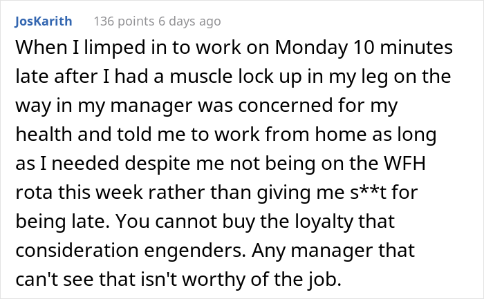 Employee Decides To Stop Working Overtime After Getting In Trouble For Being 3 Minutes Late