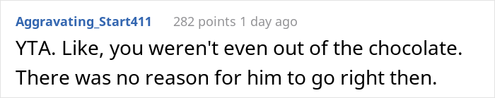 Guy Spends Hours Driving To Replace His Wife&rsquo;s Favorite Chocolates After Being Caught Eating Them