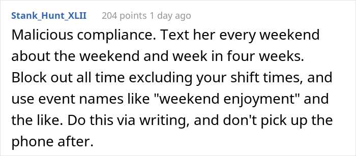 &ldquo;My Boss Implied That I Need Her Permission To Do Things On My Days Off&rdquo;